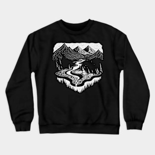 Mountains Rivers Crewneck Sweatshirt